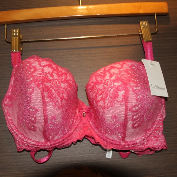 Le Mystere Other - Le Mystere Pink Floral Lace Bra Le Mystere Other - Le Mystere Pink Floral Lace Bra